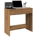 vidaXL Birou, stejar artizanal, 80x40x75 cm, lemn prelucrat