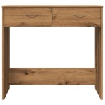 vidaXL Birou, stejar artizanal, 80x40x75 cm, lemn prelucrat