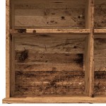 vidaXL Dulap CD-uri, lemn vechi, 100x23x89,5 cm, lemn prelucrat
