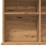 vidaXL Dulap CD-uri, stejar artizanal, 100x23x89,5 cm, lemn prelucrat