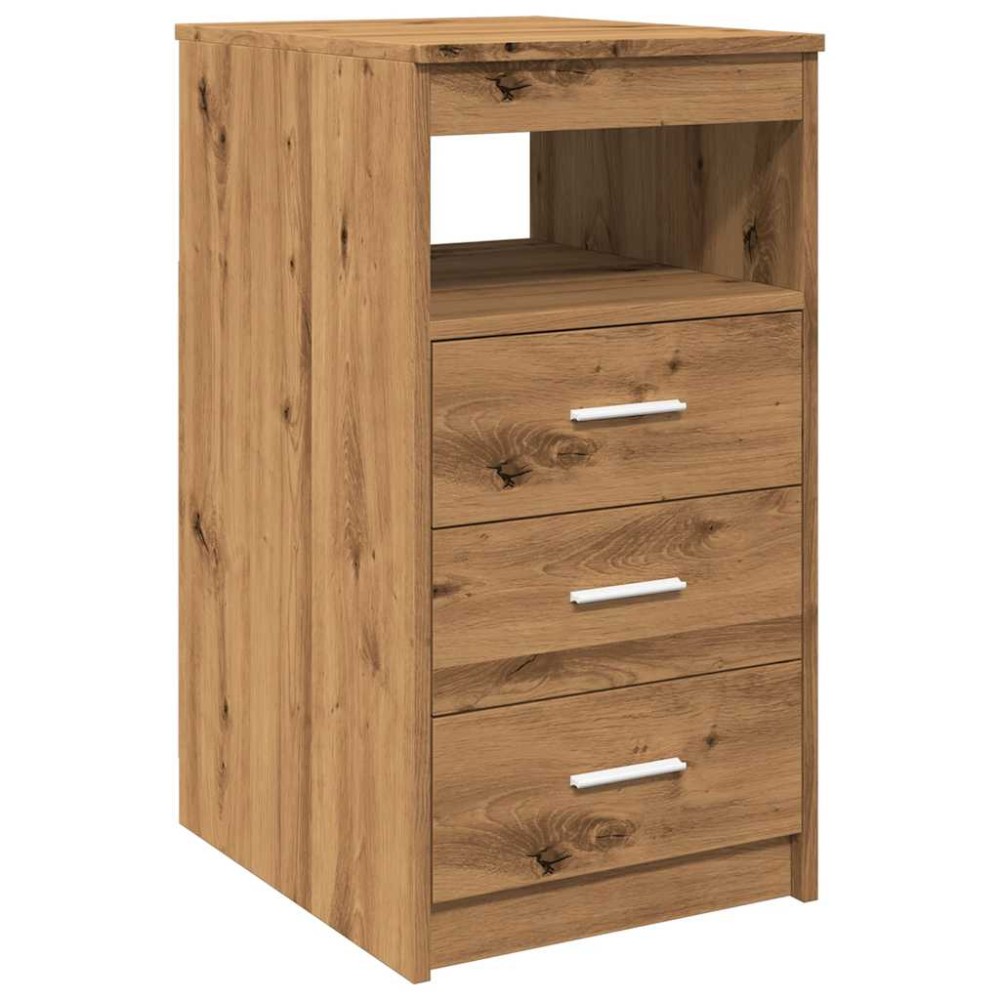 vidaXL Dulap cu sertar, stejar artizanal, 40x50x76 cm, lemn prelucrat