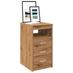 vidaXL Dulap cu sertar, stejar artizanal, 40x50x76 cm, lemn prelucrat