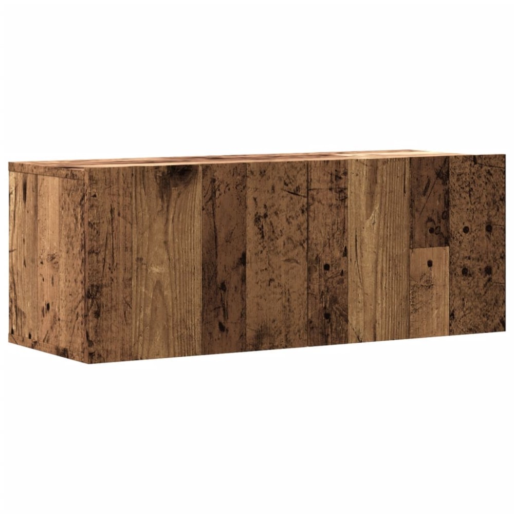 vidaXL Dulap TV de perete, lemn vechi, 80x30x30 cm, lemn prelucrat