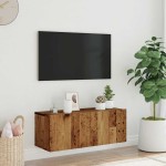 vidaXL Dulap TV de perete, lemn vechi, 80x30x30 cm, lemn prelucrat