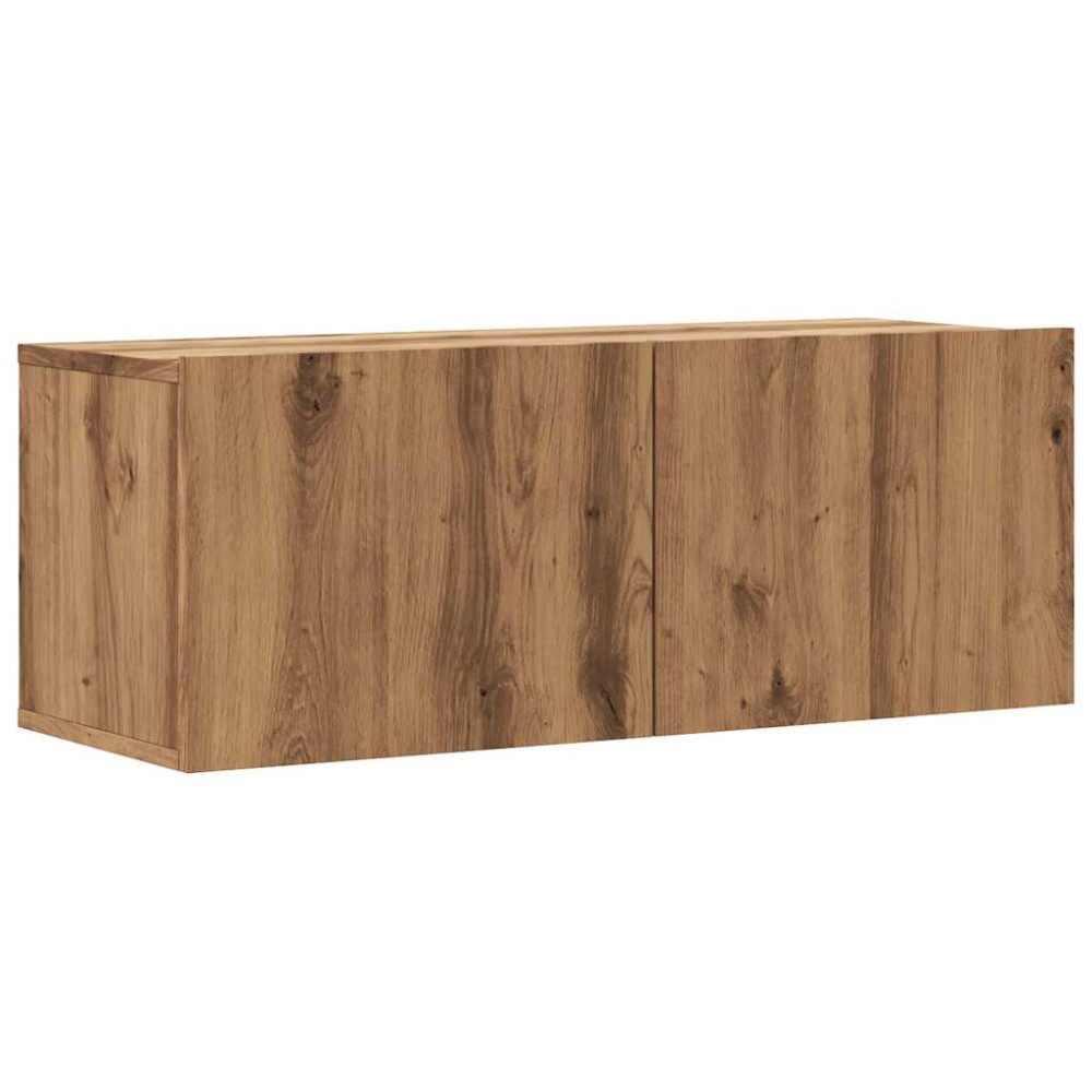 vidaXL Dulap TV perete, stejar artizanal, 80x30x30 cm, lemn prelucrat
