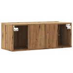 vidaXL Dulap TV perete, stejar artizanal, 80x30x30 cm, lemn prelucrat