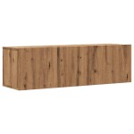 vidaXL Dulap TV perete, stejar artizanal, 100x30x30 cm, lemn prelucrat