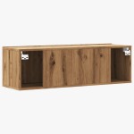 vidaXL Dulap TV perete, stejar artizanal, 100x30x30 cm, lemn prelucrat