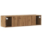 vidaXL Dulap TV perete, stejar artizanal, 120x30x30 cm, lemn prelucrat