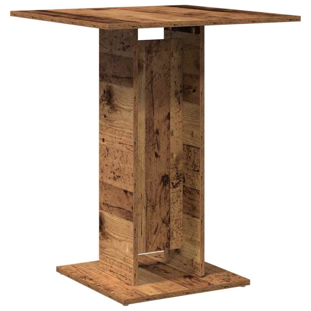 vidaXL Masă de bistro, Lemn vechi, 60 x 60 x 75 cm, PAL