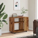 vidaXL Masă laterală, lemn vechi, 70x35x55 cm, lemn compozit vidaXL Masă laterală, lemn vechi, 70x35x55 cm, lemn compozit