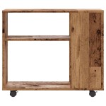vidaXL Masă laterală, lemn vechi, 70x35x55 cm, lemn compozit vidaXL Masă laterală, lemn vechi, 70x35x55 cm, lemn compozit