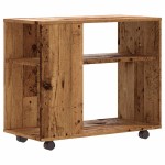 vidaXL Masă laterală, lemn vechi, 70x35x55 cm, lemn compozit vidaXL Masă laterală, lemn vechi, 70x35x55 cm, lemn compozit