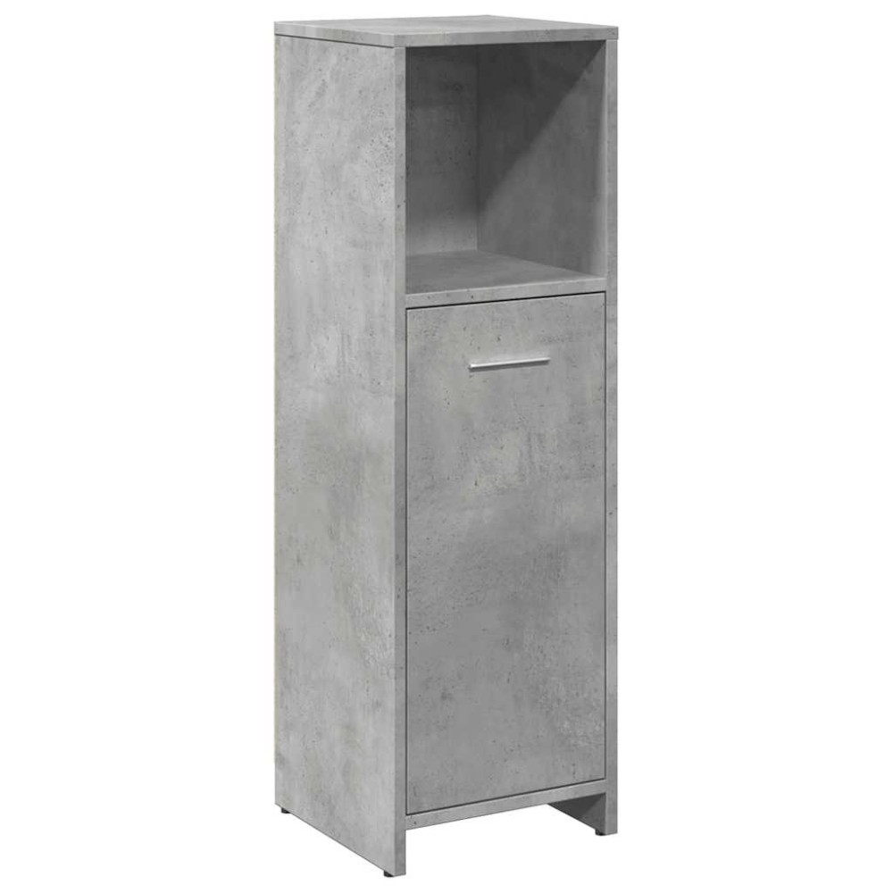 vidaXL Dulap de baie, gri beton, 30 x 30 x 95 cm, PAL
