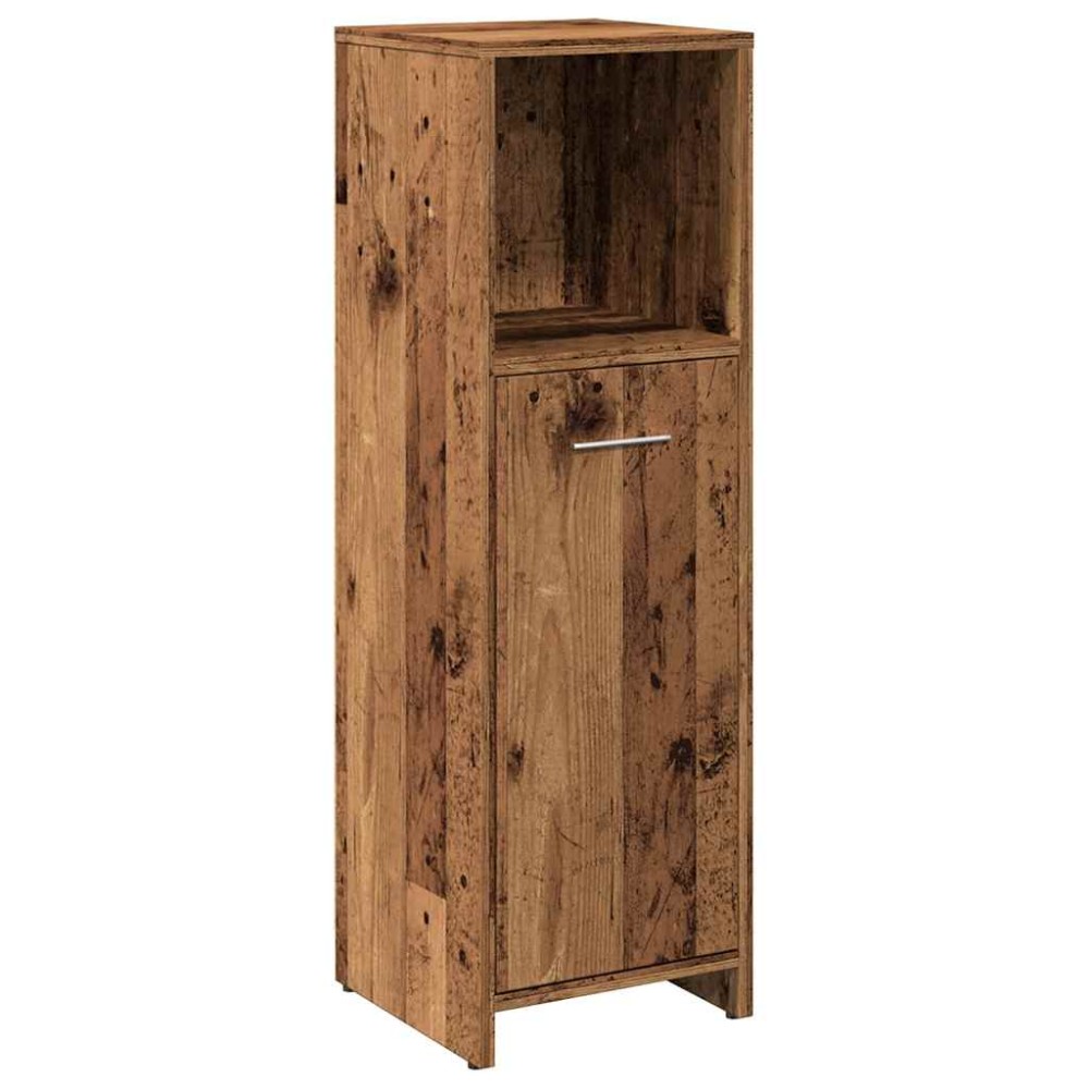 vidaXL Dulap de baie, lemn vechi, 30x30x95 cm, PAL