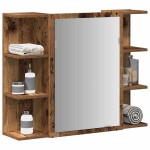 vidaXL Dulap cu oglindă de baie lemn vechi 80x20,5x64 cm lemn de lemn vidaXL Dulap cu oglindă de baie lemn vechi 80x20,5x64 cm lemn de lemn
