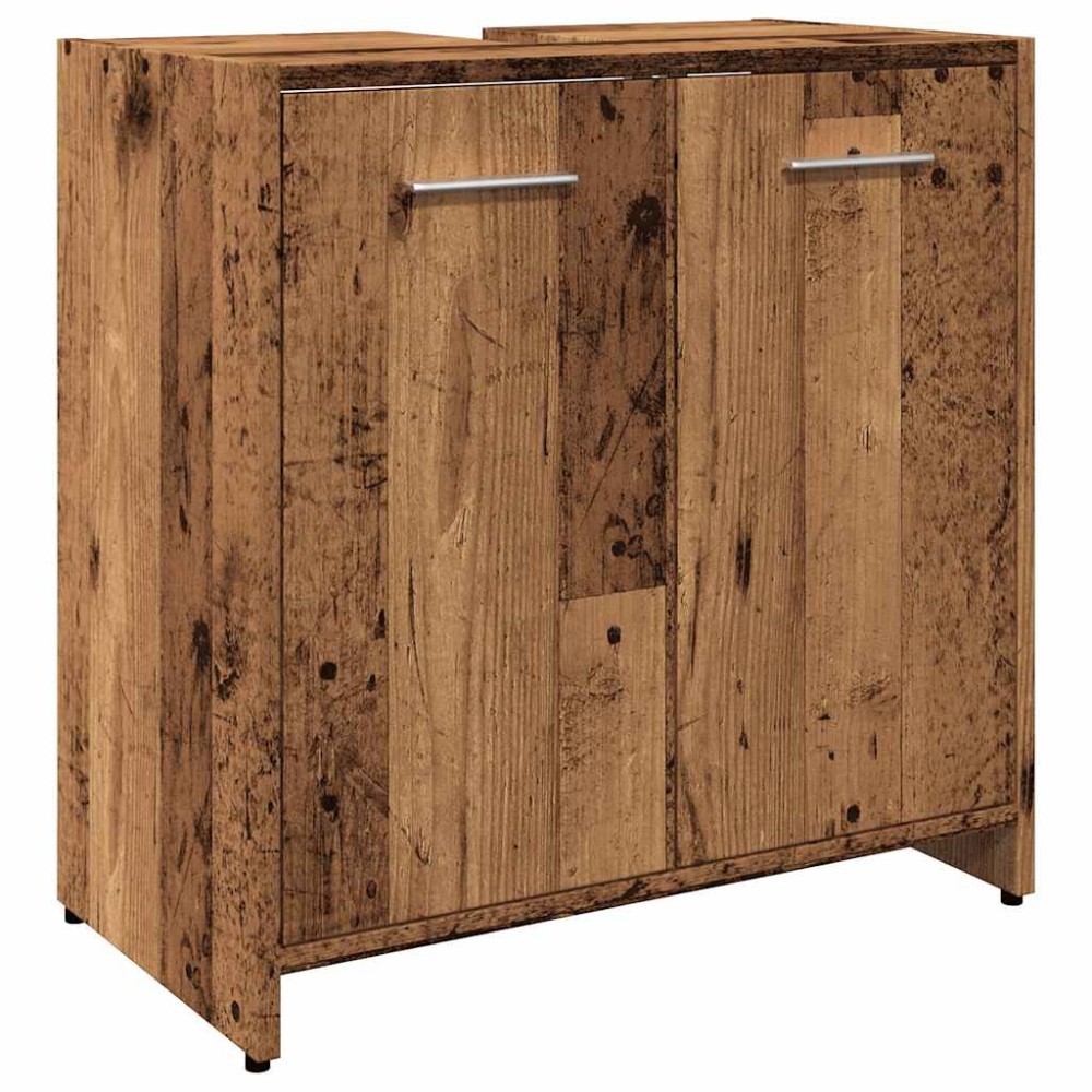 vidaXL Dulap pentru chiuvetă baie lemn vechi 60x33x60cm lemn prelucrat