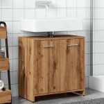 vidaXL Dulap chiuvetă baie, stejar artizanal 65x33x60cm lemn prelucrat