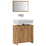 vidaXL Dulap de baie cu oglindă Artisan Stejar lemn prelucrat vidaXL Dulap de baie cu oglindă Artisan Stejar lemn prelucrat