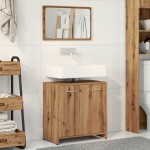 vidaXL Dulap de baie cu oglindă Artisan Stejar lemn prelucrat vidaXL Dulap de baie cu oglindă Artisan Stejar lemn prelucrat