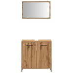 vidaXL Dulap de baie cu oglindă Artisan Stejar lemn prelucrat vidaXL Dulap de baie cu oglindă Artisan Stejar lemn prelucrat