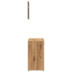 vidaXL Dulap de baie cu oglindă Artisan Stejar lemn prelucrat vidaXL Dulap de baie cu oglindă Artisan Stejar lemn prelucrat