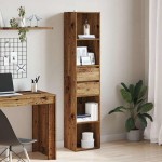 vidaXL Dulap cu cărți din lemn vechi 36x30x171 cm lemn prelucrat vidaXL Dulap cu cărți din lemn vechi 36x30x171 cm lemn prelucrat