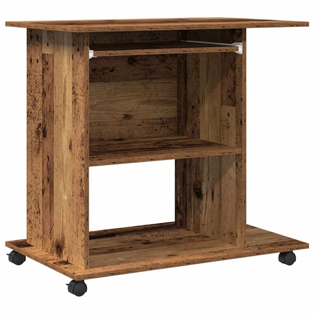 vidaXL Birou pentru computer lemn vechi 80x50x75 cm din lemn prelucrat