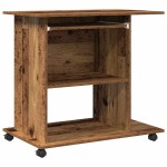 vidaXL Birou pentru computer lemn vechi 80x50x75 cm din lemn prelucrat