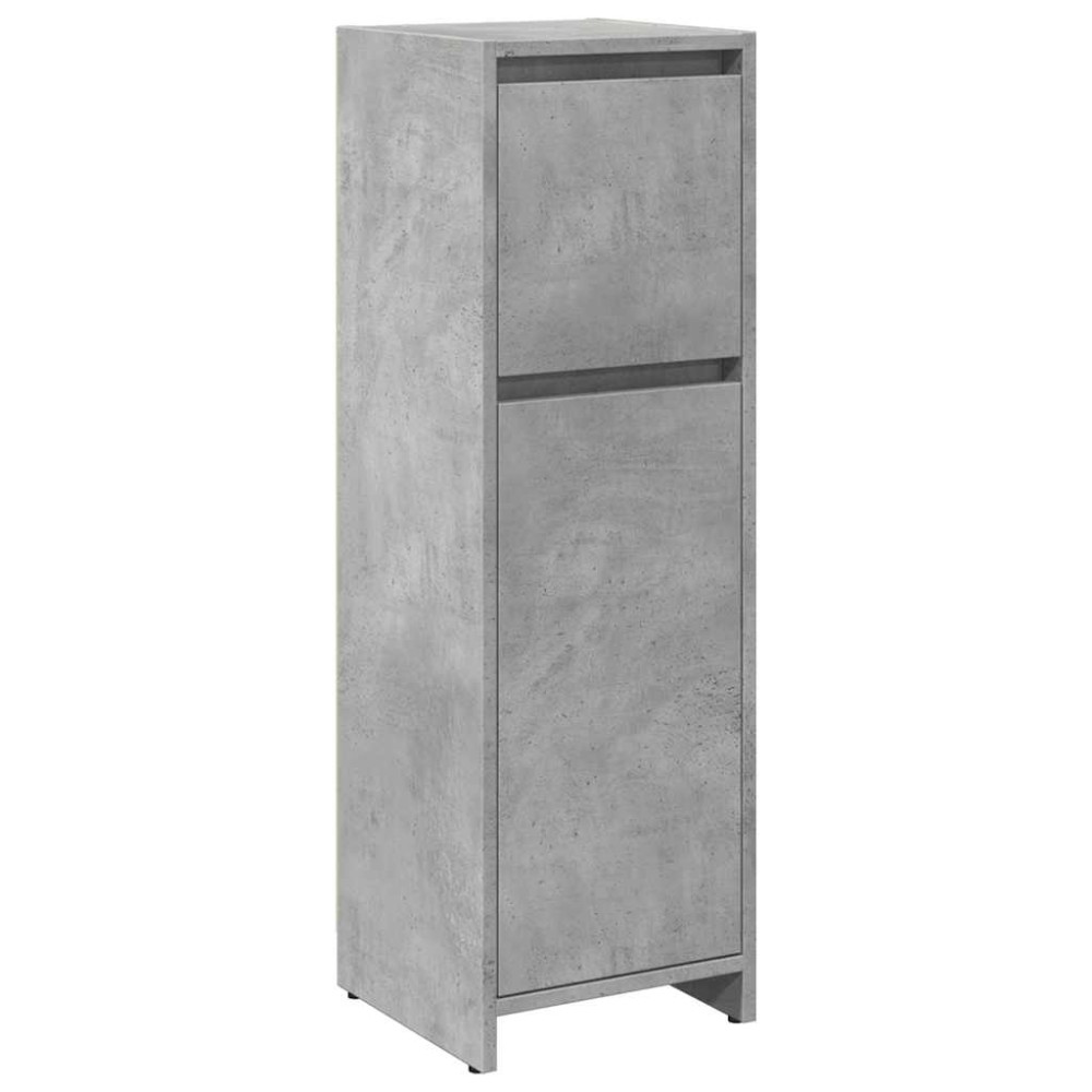 vidaXL Dulap de baie, gri beton, 30 x 30 x 95 cm, PAL
