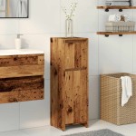 vidaXL Dulap de baie, lemn vechi, 30x30x95 cm, PAL