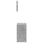 vidaXL Set mobilier de baie, 2 piese, gri beton, lemn compozit vidaXL Set mobilier de baie, 2 piese, gri beton, lemn compozit