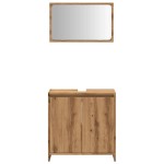 vidaXL Set mobilier de baie, 2 piese, stejar artizanal, lemn prelucrat vidaXL Set mobilier de baie, 2 piese, stejar artizanal, lemn prelucrat