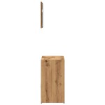 vidaXL Set mobilier de baie, 2 piese, stejar artizanal, lemn prelucrat vidaXL Set mobilier de baie, 2 piese, stejar artizanal, lemn prelucrat