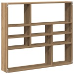 vidaXL Raft de perete, stejar artizanal, 90x16x78 cm, lemn prelucrat vidaXL Raft de perete, stejar artizanal, 90x16x78 cm, lemn prelucrat
