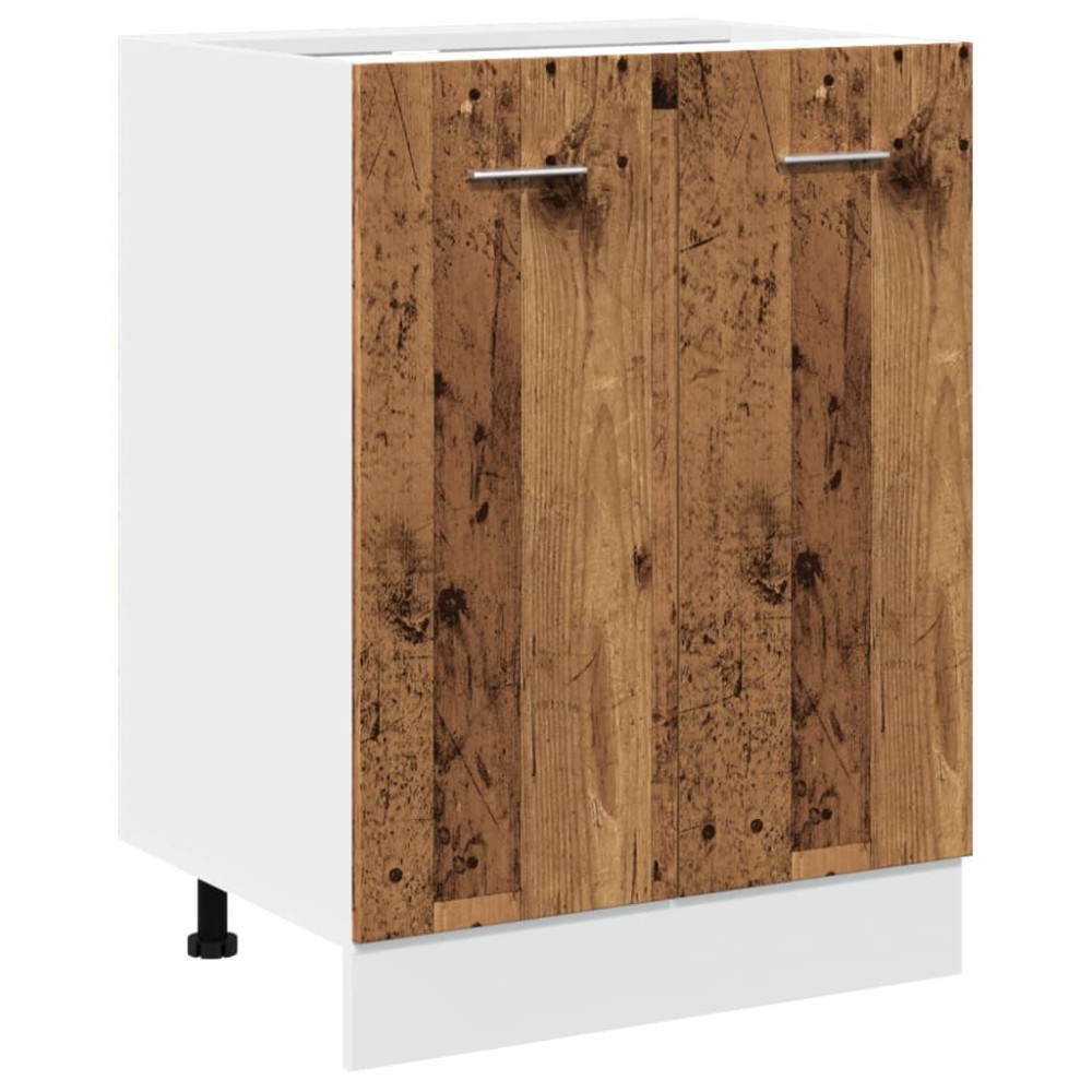 vidaXL Dulap inferior “Lyon”, lemn vechi, 60x46x81,5 cm