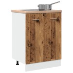 vidaXL Dulap inferior “Lyon”, lemn vechi, 60x46x81,5 cm vidaXL Dulap inferior “Lyon”, lemn vechi, 60x46x81,5 cm