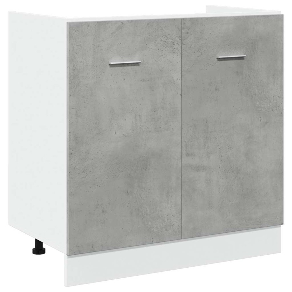 vidaXL Dulap inferior de chiuvetă “Lyon”, gri beton, 80 x 46 x 81,5 cm