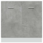 vidaXL Dulap inferior de chiuvetă “Lyon”, gri beton, 80 x 46 x 81,5 cm vidaXL Dulap inferior de chiuvetă “Lyon”, gri beton, 80 x 46 x 81,5 cm