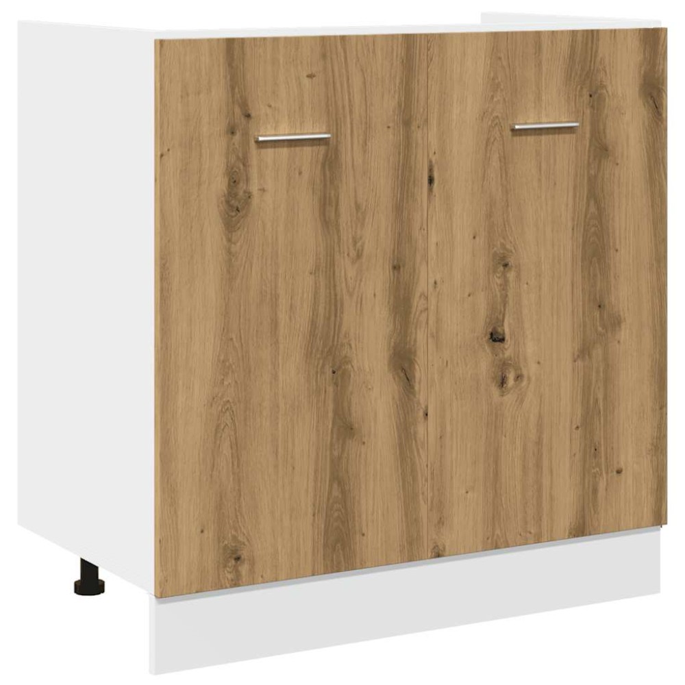 vidaXL Dulap inferior de chiuvetă “Lyon” stejar artizanal 80x46x81,5cm