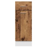 vidaXL Dulap inferior cu sertar “Lyon” lemn vechi 30x46x81,5cm