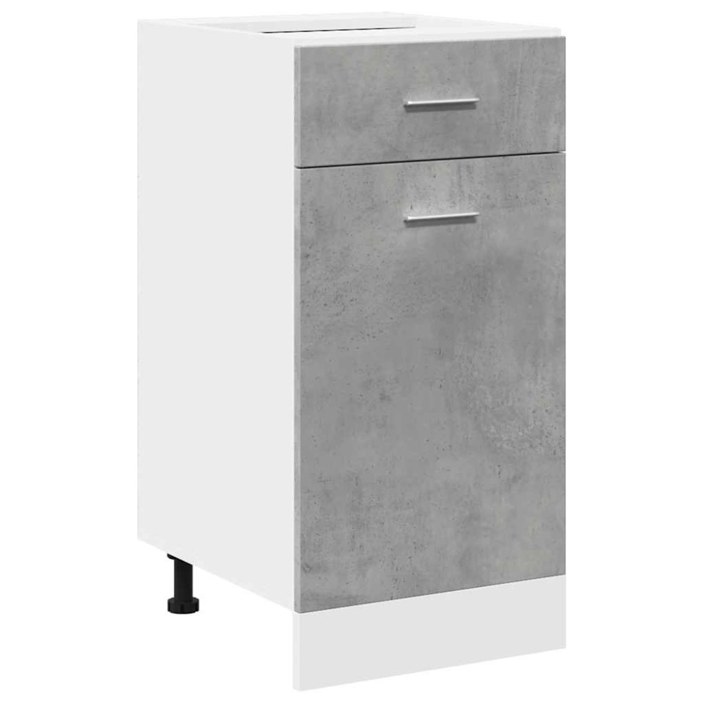 vidaXL Dulap inferior cu sertar “Lyon”, gri beton, 40 x 46 x 81,5 cm