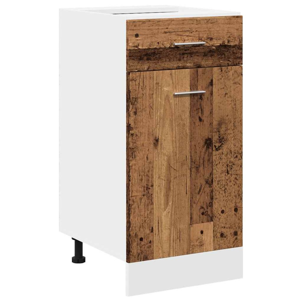 vidaXL Dulap inferior cu sertar “Lyon” lemn vechi 40x46x81,5cm