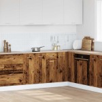 vidaXL Dulap inferior cu sertar “Lyon” lemn vechi 40x46x81,5cm