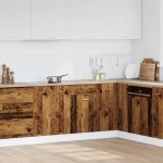 vidaXL Dulap inferior cu sertar “Lyon” lemn vechi 50x46x81,5cm vidaXL Dulap inferior cu sertar “Lyon” lemn vechi 50x46x81,5cm
