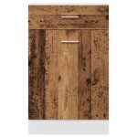 vidaXL Dulap inferior cu sertar “Lyon” lemn vechi 50x46x81,5cm vidaXL Dulap inferior cu sertar “Lyon” lemn vechi 50x46x81,5cm