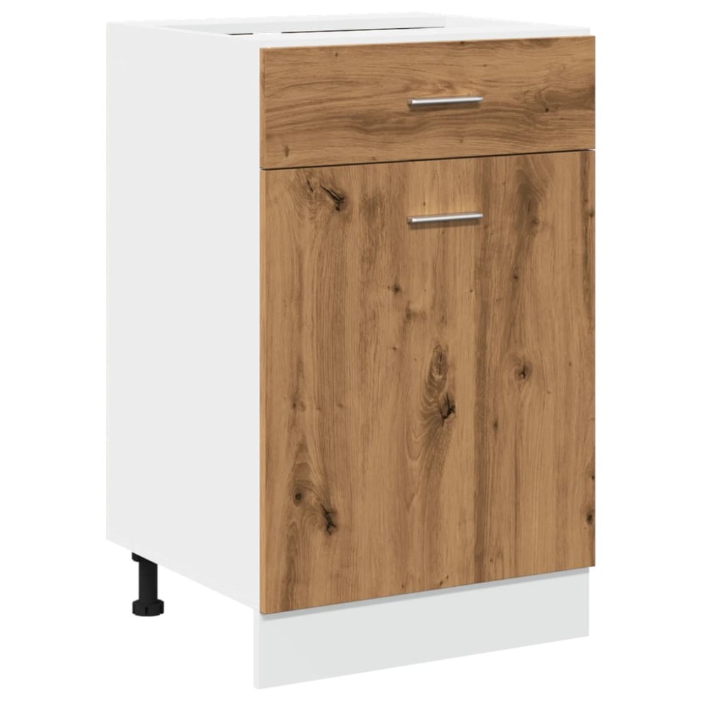 vidaXL Dulap inferior cu sertar “Lyon” stejar artizanal, 50x46x81,5 cm