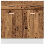 vidaXL Dulap inferior cu sertar “Lyon” lemn vechi 80x46x81,5cm vidaXL Dulap inferior cu sertar “Lyon” lemn vechi 80x46x81,5cm