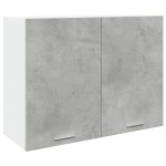 vidaXL Dulap suspendat “Lyon”, gri beton, 80 x 31 x 60 cm, PAL vidaXL Dulap suspendat “Lyon”, gri beton, 80 x 31 x 60 cm, PAL