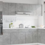vidaXL Dulap suspendat “Lyon”, gri beton, 80 x 31 x 60 cm, PAL vidaXL Dulap suspendat “Lyon”, gri beton, 80 x 31 x 60 cm, PAL